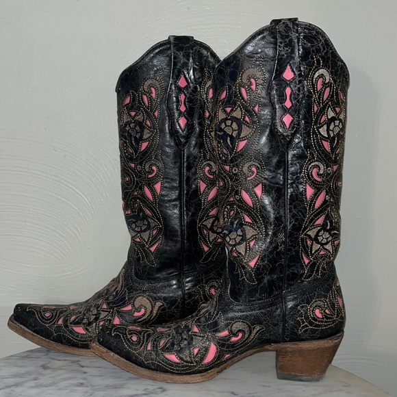 Corral goat leather boots - Picture 4 of 8